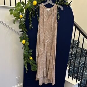 Prologue Beige Patterned Maxi Dress